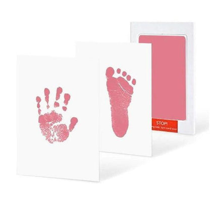 MOLOO-Baby-handafdruk-en-voetafdruk-Fotolijstje-Roze-Kraamcadeau