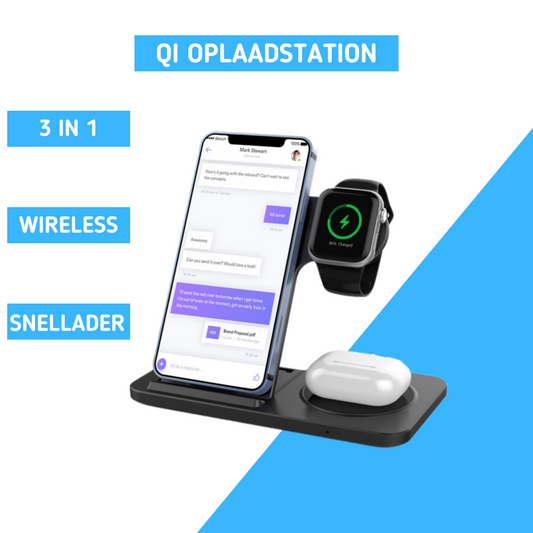 MOLOO-Draadloze-Oplader-3-in-1-Zwart-Snellader-Qi-Oplaadstation-Wireless-Charger