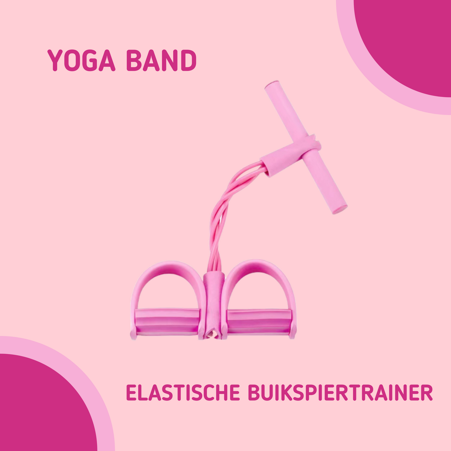 MOLOO-Elastische-Buikspiertrainers-Roze-Yoga-Band-Ab-Trainer