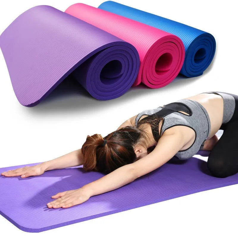 MOLOO-Fitnessmat-Blauw-Yogamat-Gym-Workout-Sportmat-Fitness-Mat-172x60cm