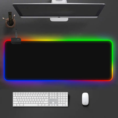 Gaming Muismat RGB LED Bureau Onderlegger 30x60cm Anti-slip