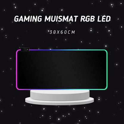 Gaming Muismat RGB LED Bureau Onderlegger 30x60cm Anti-slip