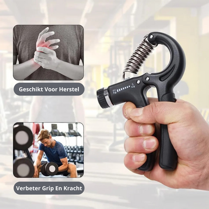 MOLOO-Handtrainer-Grijs-Handknijper-Armtrainer-Grip-Trainer-Fitness-Handgrip