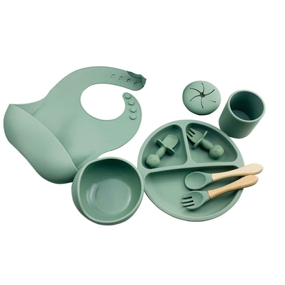 MOLOO-Kinderbestek-set-11-Stuks-Met-Eigen-Naam-Groen