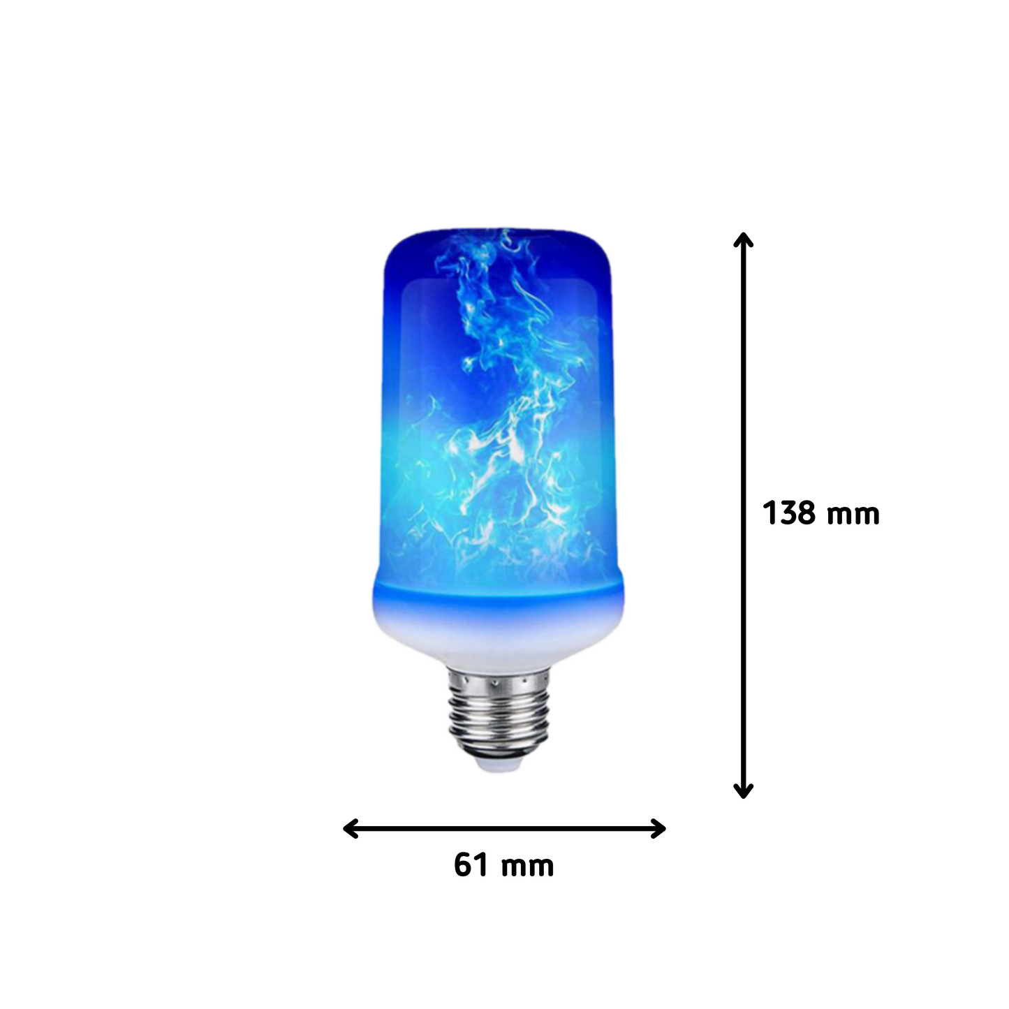     MOLOO-LED-Verlichting-Vlam-Effect-Blauw-E27-Kerst-Lamp