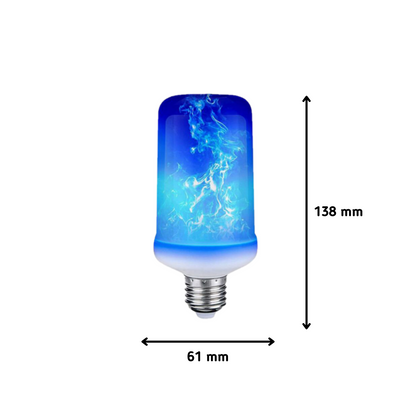     MOLOO-LED-Verlichting-Vlam-Effect-Blauw-E27-Kerst-Lamp