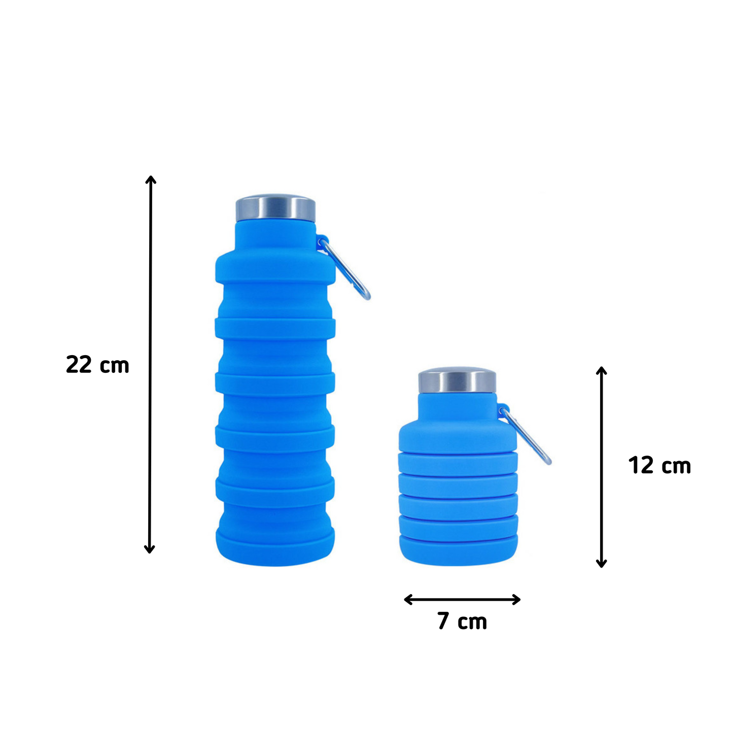 MOLOO-Opvouwbare-Drinkfles-Blauw-500-ML-Sportfles-Cadeau-Waterfles