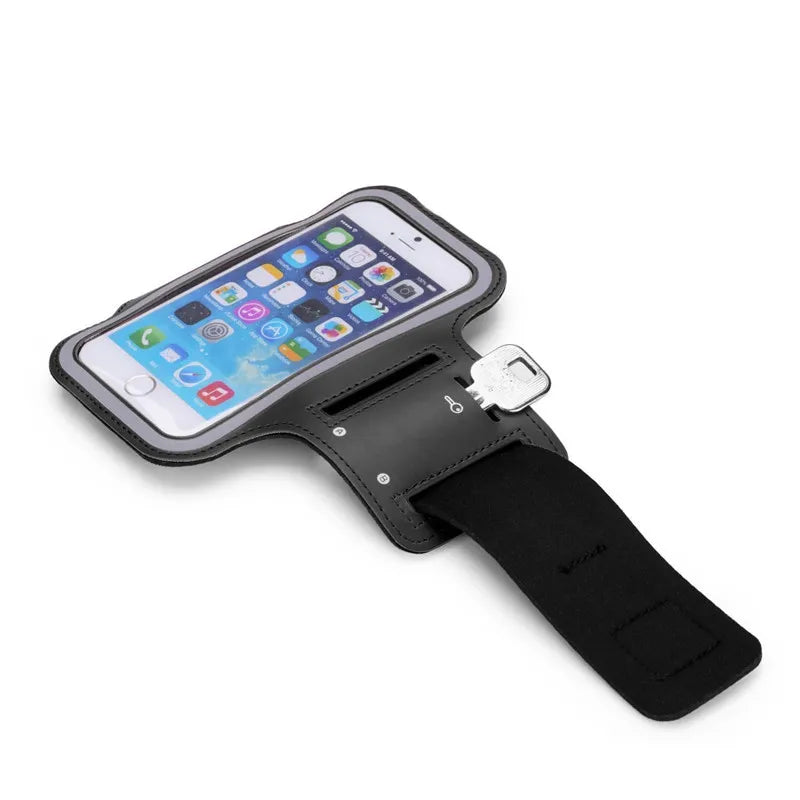 MOLOO-Universele-Smartphone-Armband-Zwart-Hardloopband-Sportarmbanden-Reflecterend