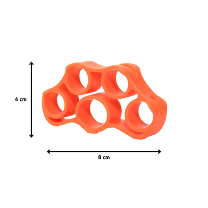 MOLOO Vingerelastieken Oranje Vingertrainer Finger trainer Handrevalidatie Griptrainer Arm Hand Stretcher