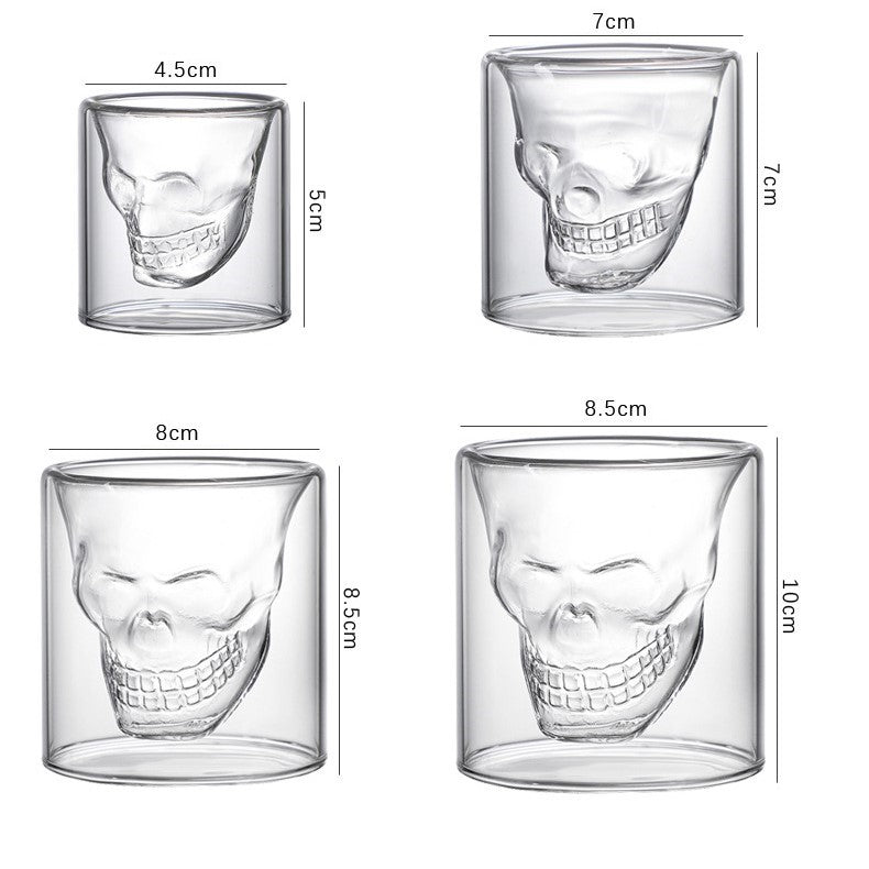 MOLOO-Whiskey-Glas-Skull-Shot-Borrelglaasjes-Shotglas-Schedel-Glas-Doodskop-150ml