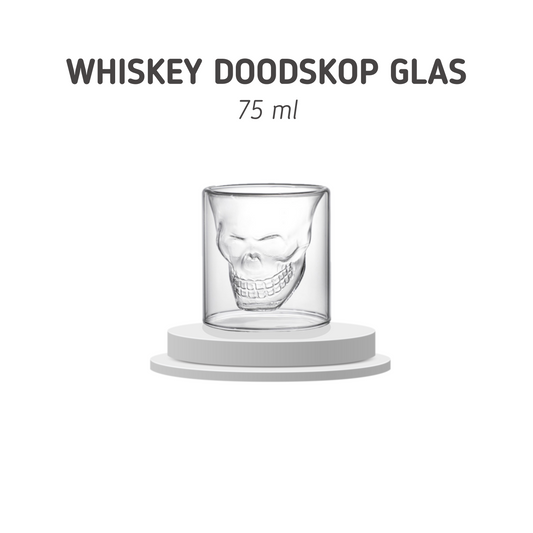 MOLOO-Whiskey-Glas-Skull-Shot-Borrelglaasjes-Shotglas-Schedel-Glas-Doodskop-75ml