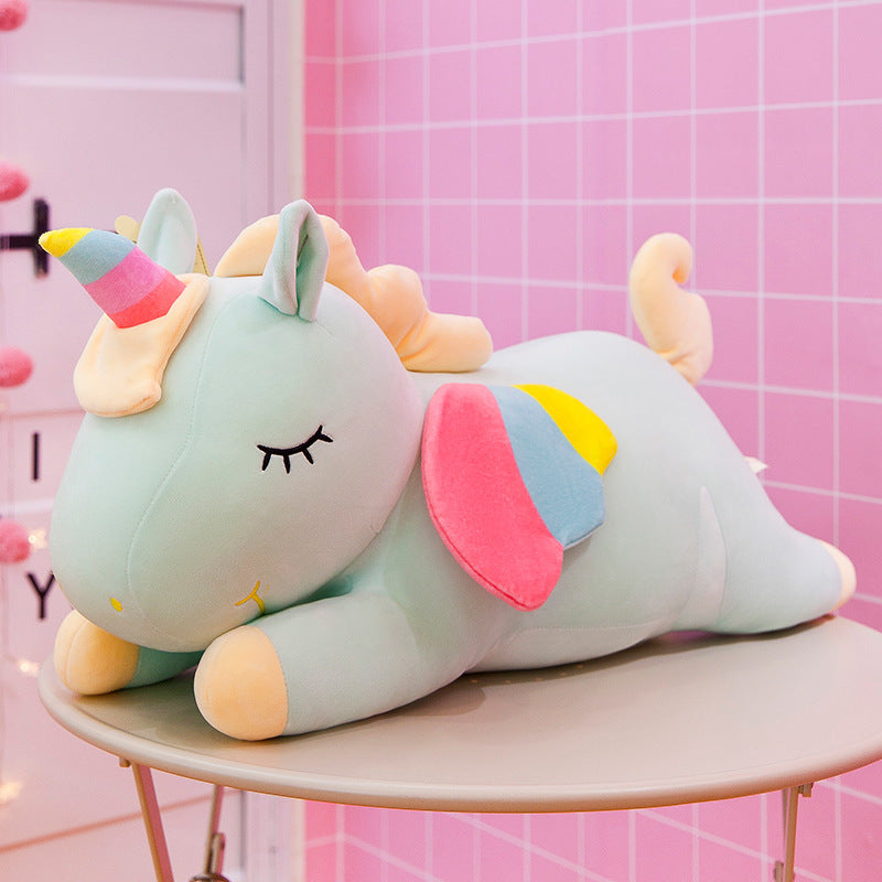 Unicorn-knuffel-groen