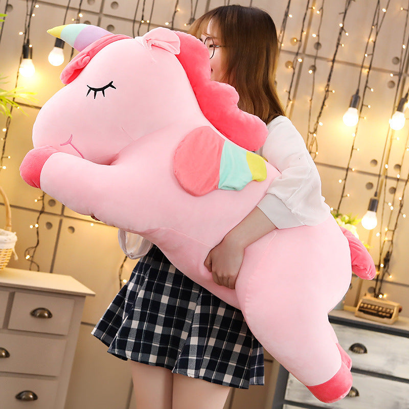 Unicorn-knuffel-roze