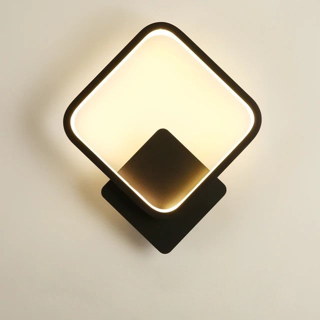 Wandlamp - Wandlamp Design - Wandlampen Landelijk - Zwart - Vierkant